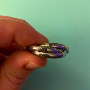 “True Love Waits” stacked ring